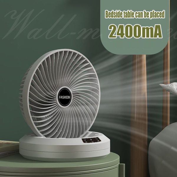 Rechargeable Rotating Fan with Remote Control - Image 3