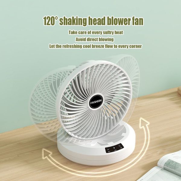 Rechargeable Rotating Fan with Remote Control - Image 6